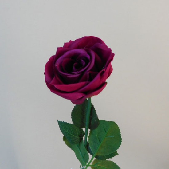 Artificial Rose Buds Wine 43cm Artificial Flowers